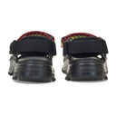 BLACK X SUICOKE WAVE LACETS CURB SANDALS