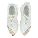WHITE/MULTICOLOR COVERED SPOILER SNEAKERS