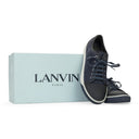 BLUE BASKET NUBUCKE EMBOSSE EXO SNEAKERS