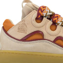 PINK/YELLOW CURB SNEAKERS