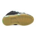 BLACK/MULTICOLOR CURB LIGHT SNEAKERS