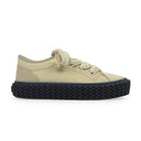 BEIGE/BLACK BASKETS BASSES CURBIES SNEAKERS