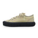 BEIGE/BLACK BASKETS BASSES CURBIES SNEAKERS