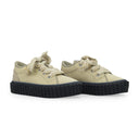 BEIGE/BLACK BASKETS BASSES CURBIES SNEAKERS