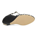 BLACK BANANA HEEL WEDGE SANDAL 90MM HEELS