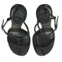 BLACK STRAPLIGHT SANDAL À TALONS 110MM HEELS