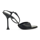 BLACK STRAPLIGHT SANDAL À TALONS 110MM HEELS