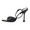BLACK STRAPLIGHT SANDAL À TALONS 110MM HEELS