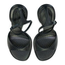 BLACK STRAPLIGHT SANDAL À TALONS 110MM HEELS