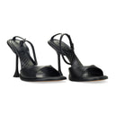 BLACK STRAPLIGHT SANDAL À TALONS 110MM HEELS