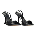 BLACK STRAPLIGHT SANDAL À TALONS 110MM HEELS