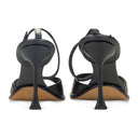 BLACK STRAPLIGHT SANDAL À TALONS 110MM HEELS