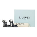 BLACK STRAPLIGHT SANDAL À TALONS 110MM HEELS
