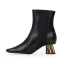 BLACK M&E ANKLE BOOTS