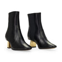BLACK M&E ANKLE BOOTS