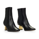 BLACK M&E ANKLE BOOTS