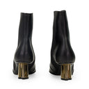 BLACK M&E ANKLE BOOTS
