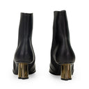 BLACK M&E ANKLE BOOTS