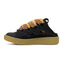 BLACK CURB MULES LOW TOP SNEAKERS