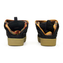 BLACK CURB MULES LOW TOP SNEAKERS