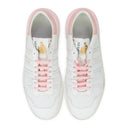 WHITE/PINK CLAY LOW TOP SNEAKERS