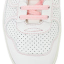 WHITE/PINK CLAY LOW TOP SNEAKERS