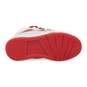 WHITE/RED BASKETS CURB SNEAKERS