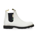 WHITE CHELSEA EN VEAU LISSE BOOTS