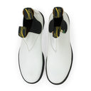 WHITE CHELSEA EN VEAU LISSE BOOTS