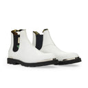 WHITE CHELSEA EN VEAU LISSE BOOTS