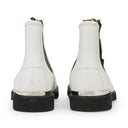 WHITE CHELSEA EN VEAU LISSE BOOTS