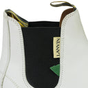 WHITE CHELSEA EN VEAU LISSE BOOTS