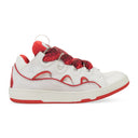 WHITE/RED CURB SNEAKERS