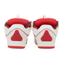 WHITE/RED CURB SNEAKERS