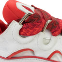 WHITE/RED CURB SNEAKERS