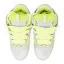 WHITE/FLOURESCENT YELLOW CURB SNEAKERS