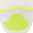 WHITE/FLOURESCENT YELLOW CURB SNEAKERS