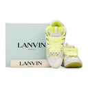 WHITE/FLOURESCENT YELLOW CURB SNEAKERS