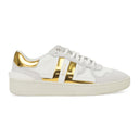 WHITE/GOLD BASKETS BASSES CLAY SNEAKERS