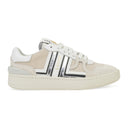 WHITE/SILVER CLAY LOW TOP SNEAKERS