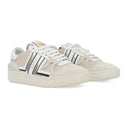 WHITE/SILVER CLAY LOW TOP SNEAKERS