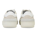 WHITE/SILVER CLAY LOW TOP SNEAKERS
