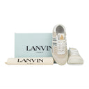 WHITE/SILVER CLAY LOW TOP SNEAKERS