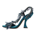 BLUE/VIOLET RITA SANDAL 105 HEELS