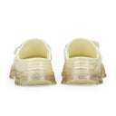 GOLD/BEIGE MOK LACETS CURB SUICOKE SLIDES