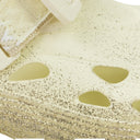 GOLD/BEIGE MOK LACETS CURB SUICOKE SLIDES