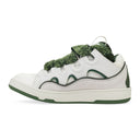 WHITE/BROWN BASKETS CURB SNEAKERS