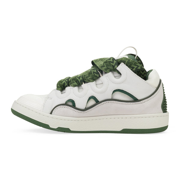 WHITE/BROWN BASKETS CURB SNEAKERS