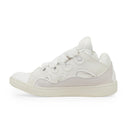WHITE/WHITE CURB SNEAKERS
