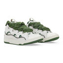 WHITE/BROWN BASKETS CURB SNEAKERS